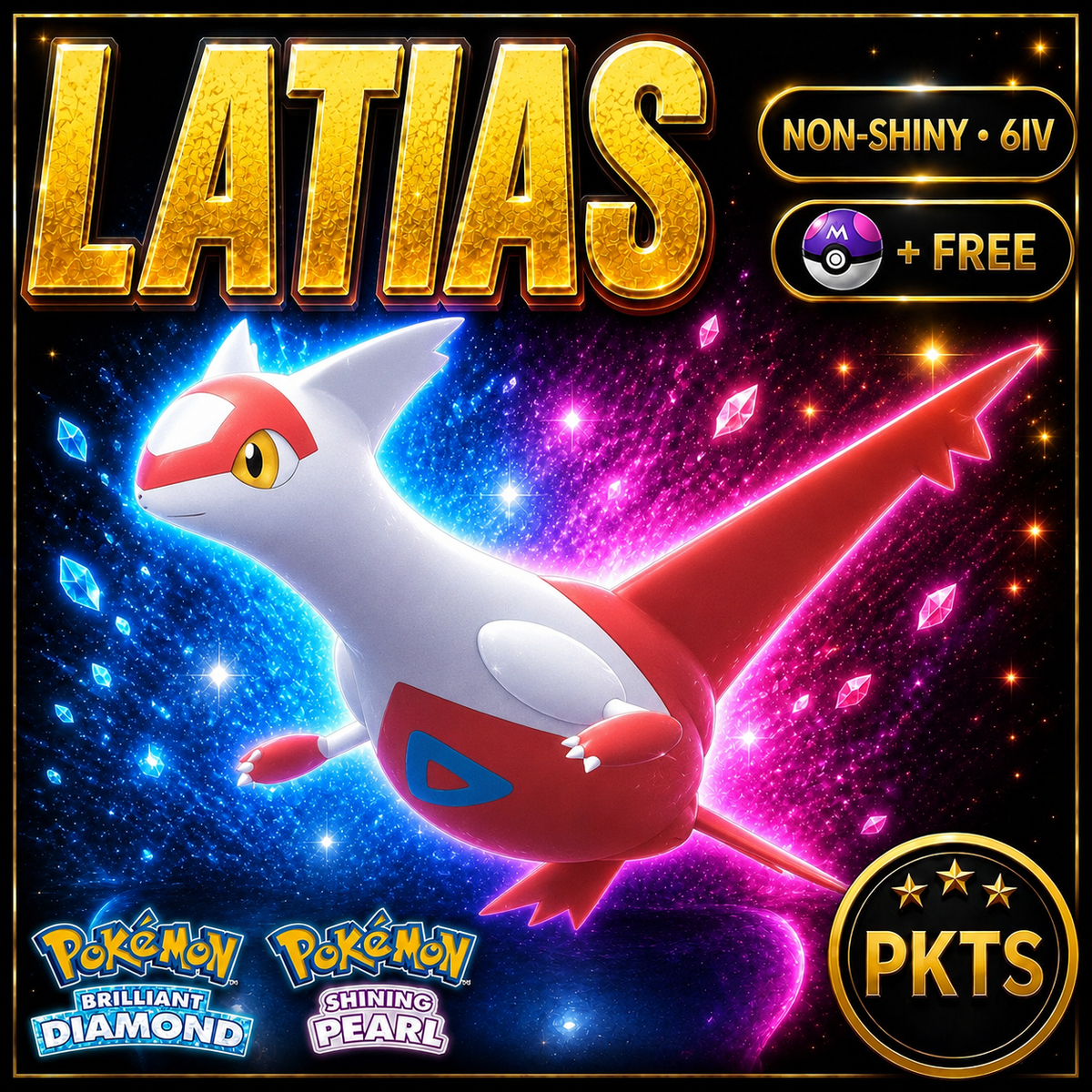Non-shiny Latias 6IV — Pokémon Brilliant Diamond Shining Pearl — PKTS