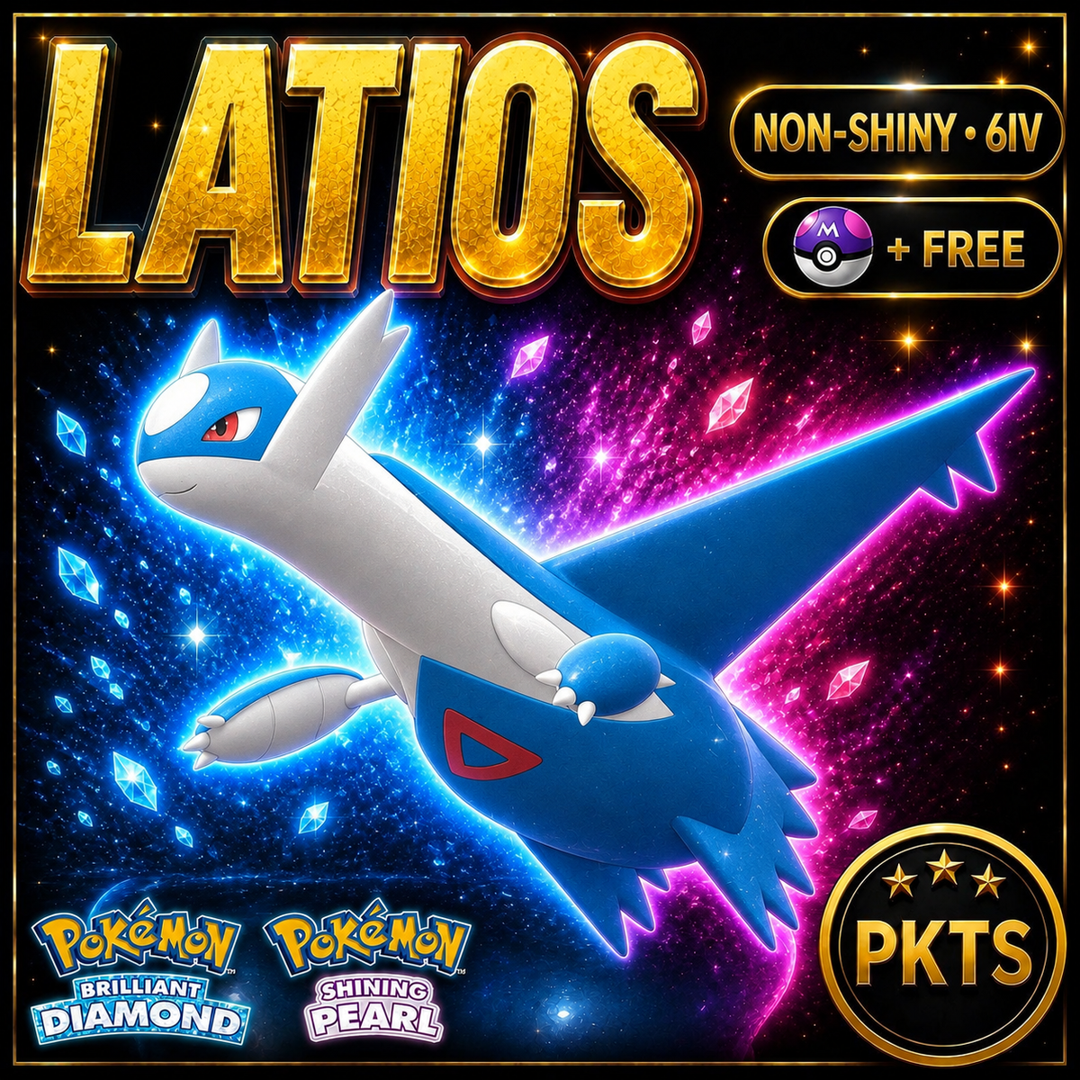 Non-shiny Latios 6IV — Pokémon Brilliant Diamond Shining Pearl — PKTS