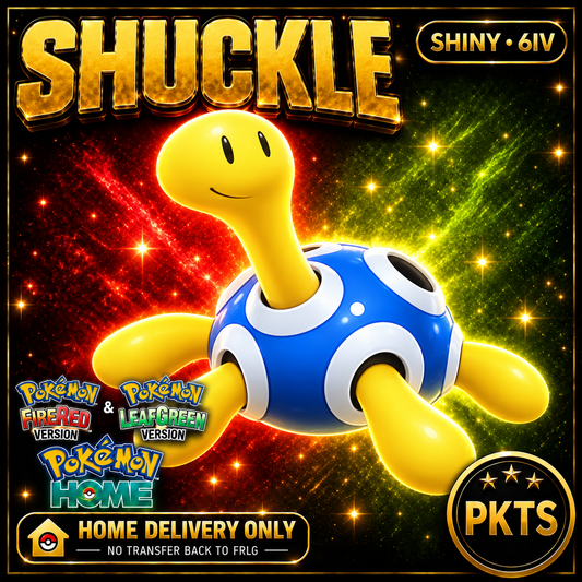 Shiny Shuckle Pokémon FireRed LeafGreen HOME Delivery 6IV Competitive Battle Ready — PKTS thumbnail