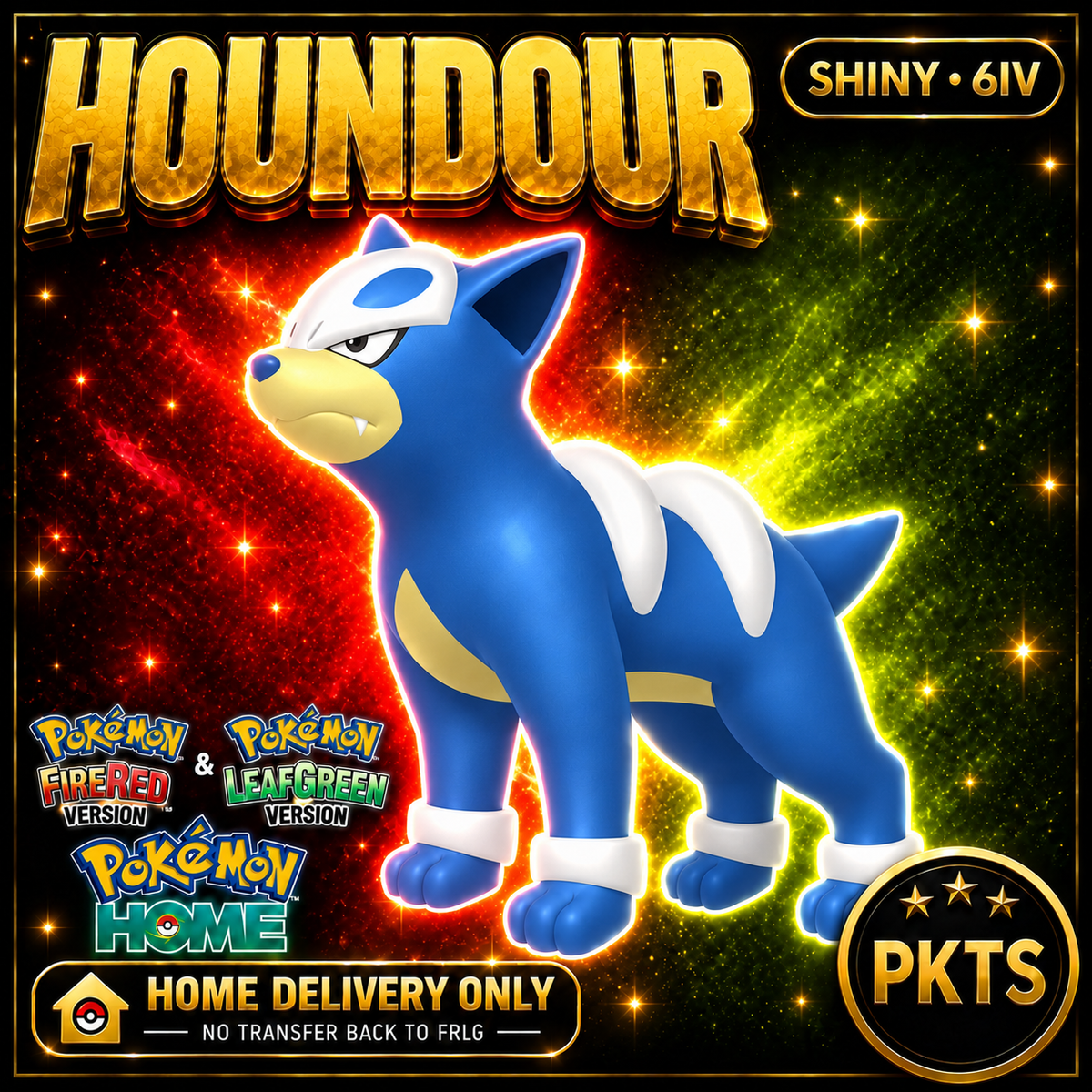 Shiny Houndour Pokémon FireRed LeafGreen HOME Delivery 6IV Competitive Battle Ready — PKTS thumbnail
