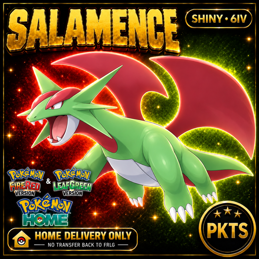 Shiny Salamence Pokémon FireRed LeafGreen HOME Delivery 6IV Competitive Battle Ready — PKTS