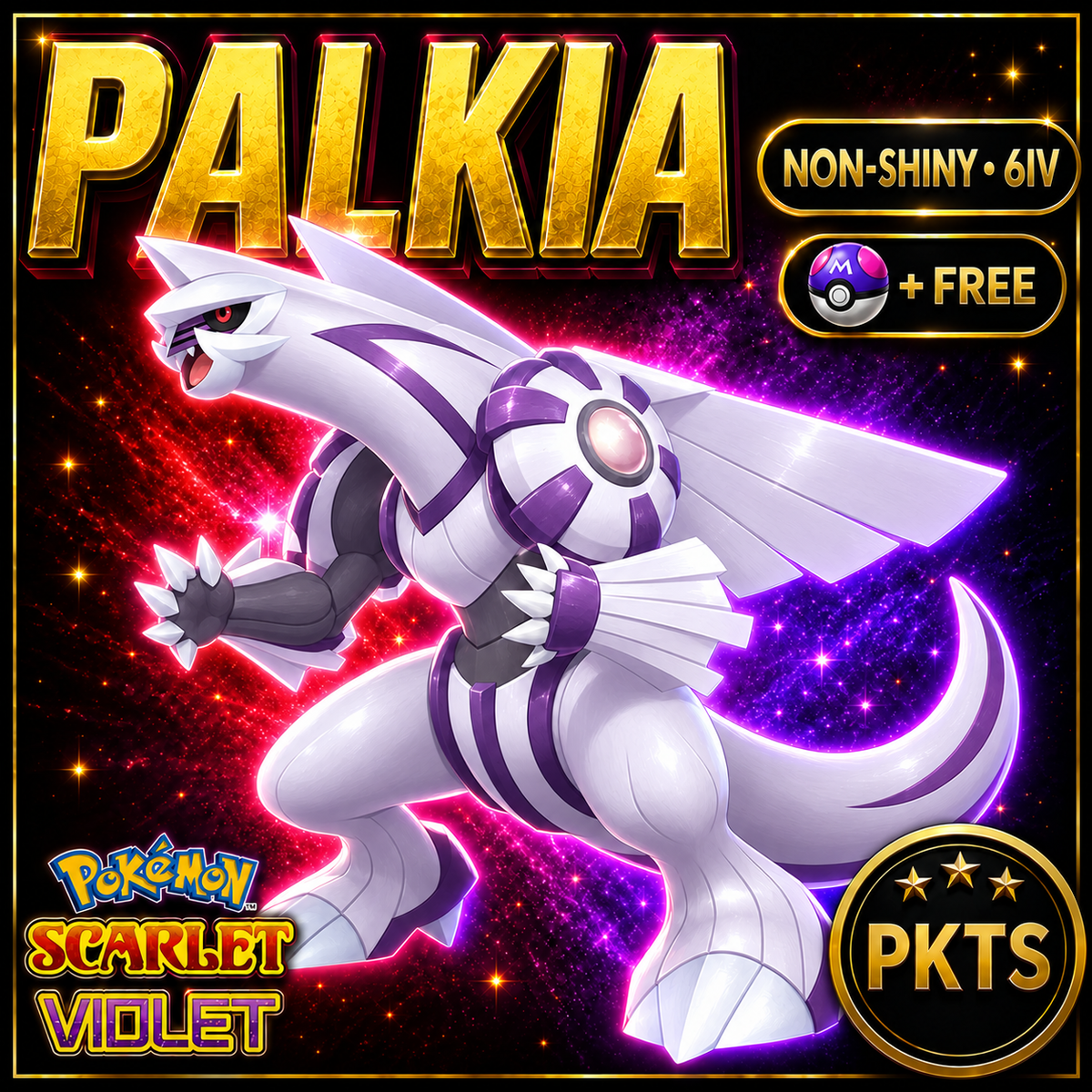 Non-shiny Palkia standard form 6IV — Pokémon Scarlet Violet — PKTS
