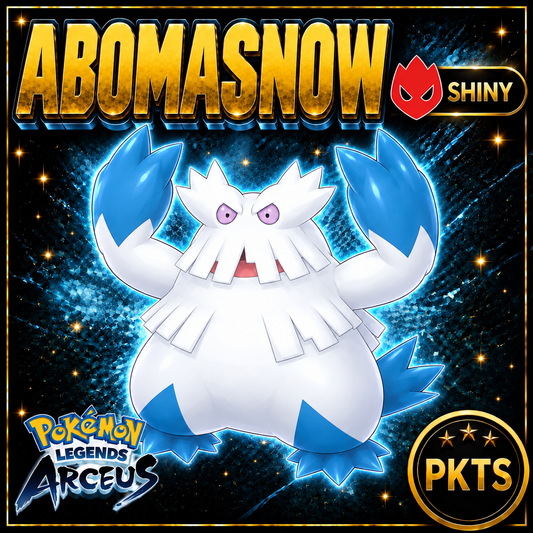 Shiny Alpha Abomasnow Pokémon Legends Arceus - PKTS