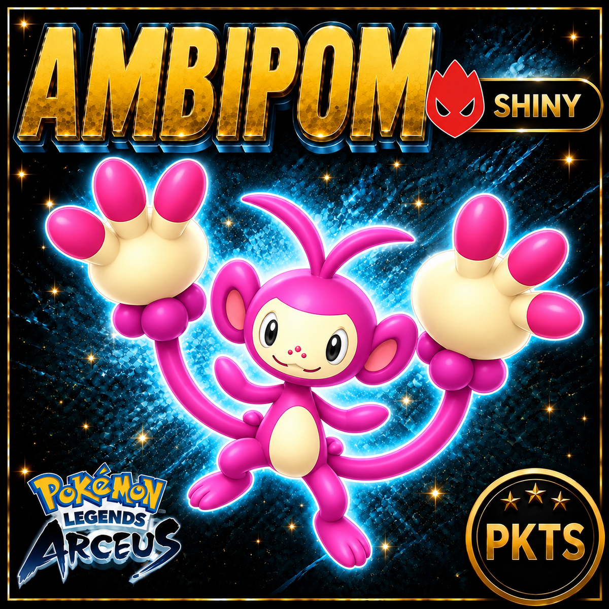 Shiny Alpha Ambipom Pokémon Legends Arceus - PKTS