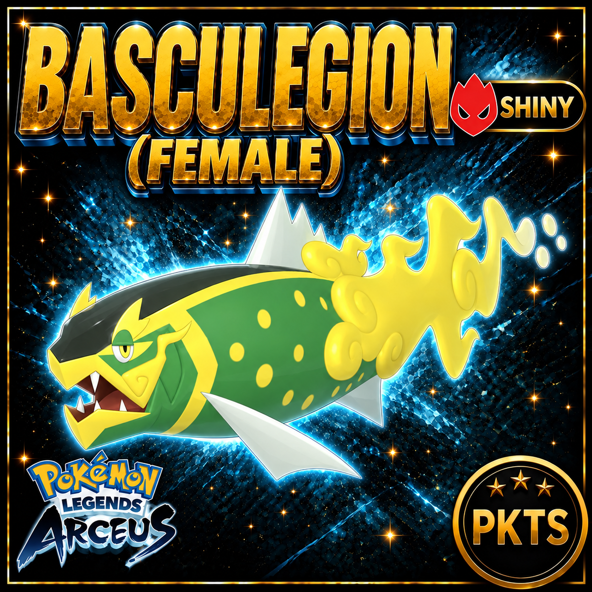 Shiny Alpha Basculegion (Female) Pokémon Legends Arceus - PKTS