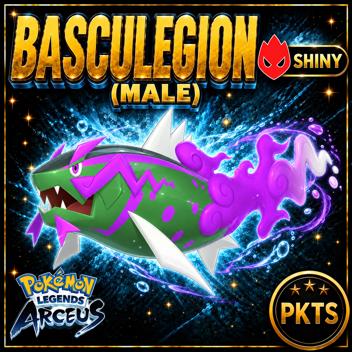 Shiny Alpha Basculegion (Male) Pokémon Legends Arceus - PKTS