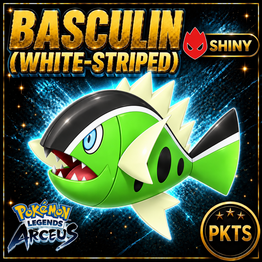 Shiny Alpha Basculin (White-Striped) Pokémon Legends Arceus - PKTS