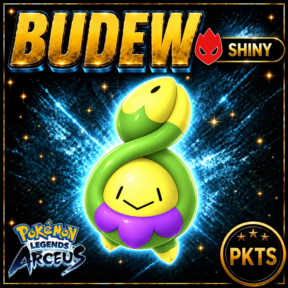 Shiny Alpha Budew Pokémon Legends Arceus - PKTS
