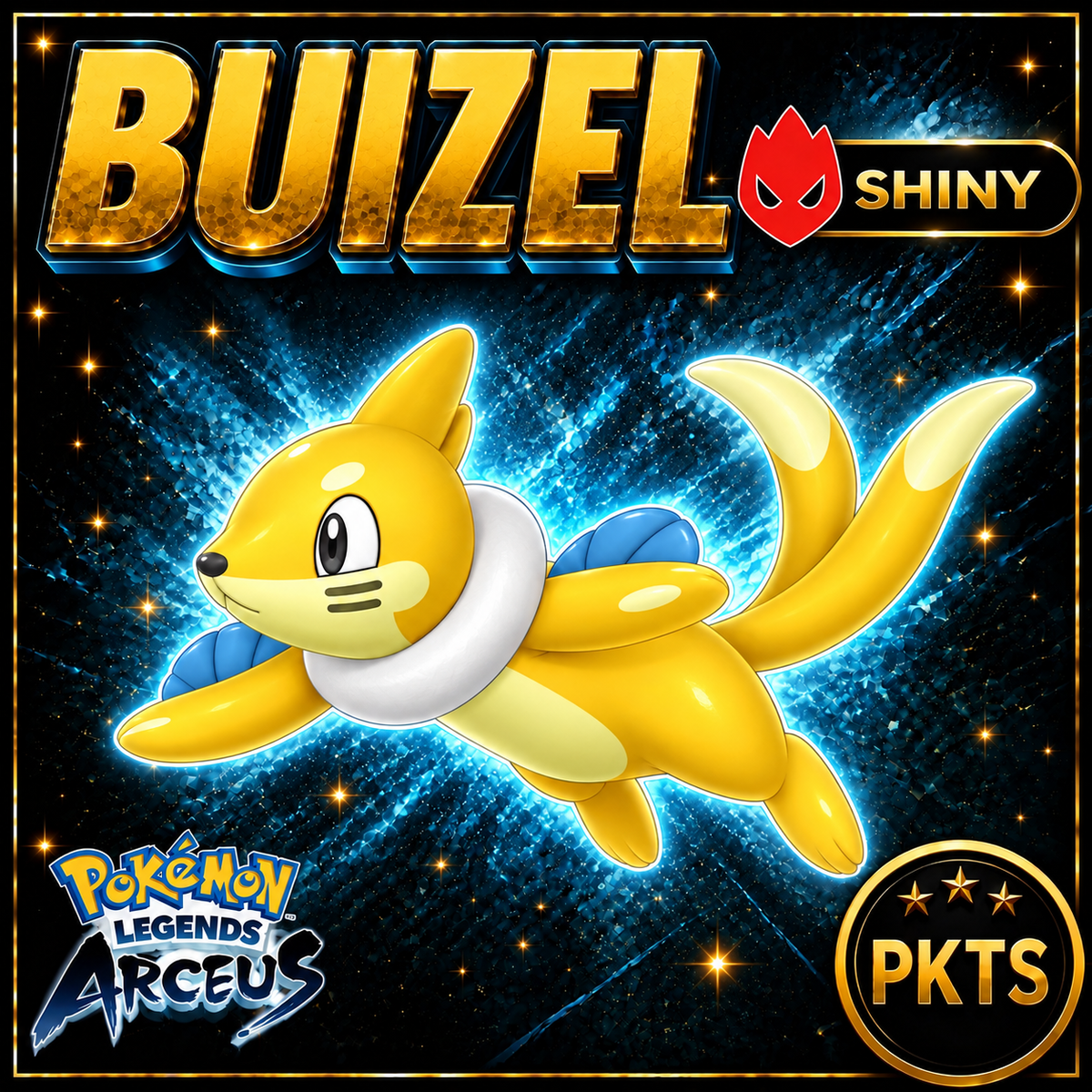 Shiny Alpha Buizel Pokémon Legends Arceus - PKTS