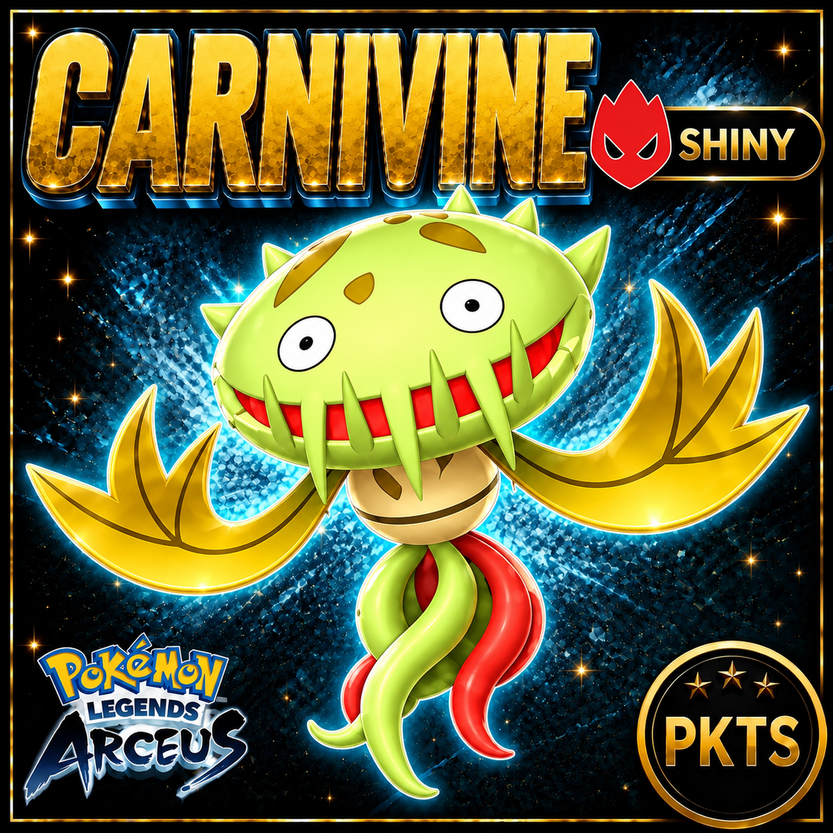 Shiny Alpha Carnivine Pokémon Legends Arceus - PKTS