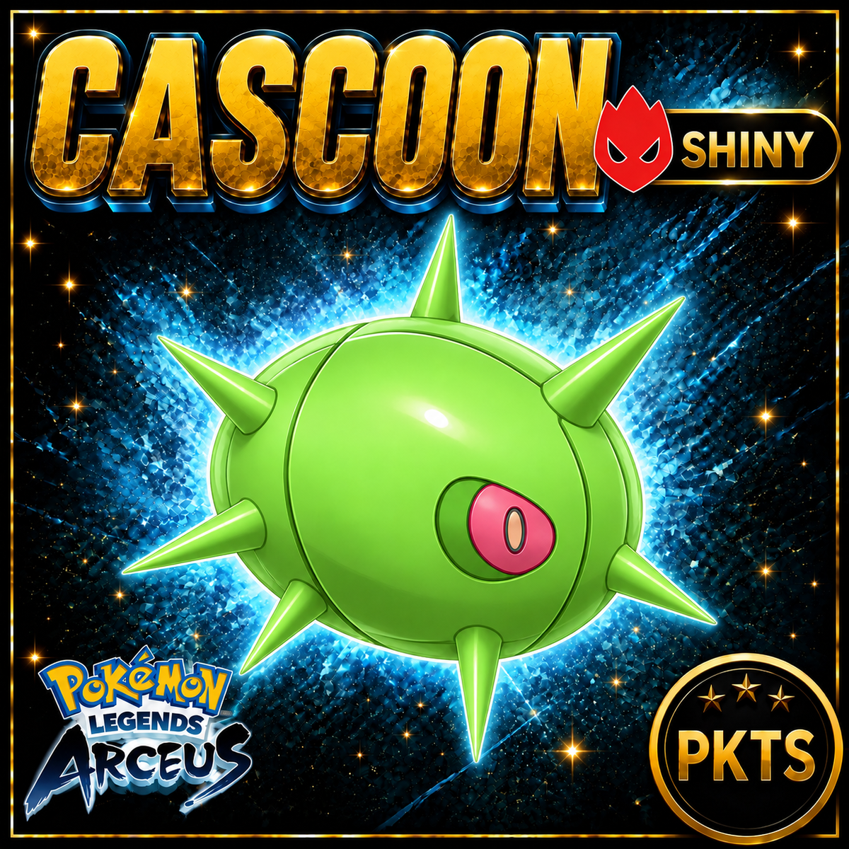 Shiny Alpha Cascoon Pokémon Legends Arceus - PKTS