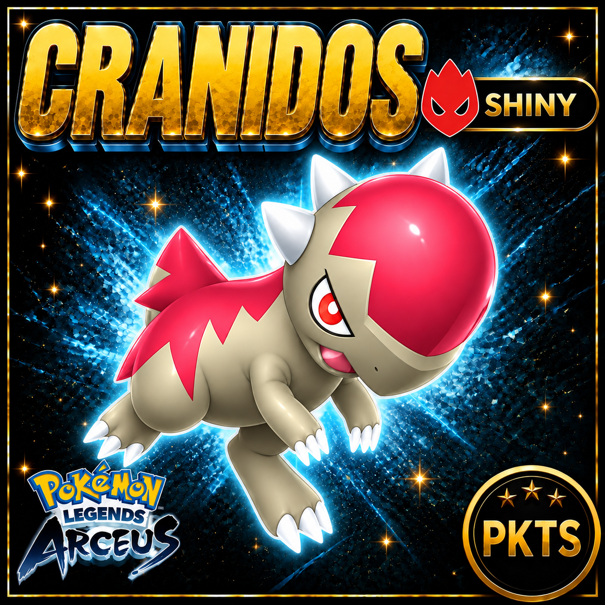 Shiny Alpha Cranidos Pokémon Legends Arceus - PKTS