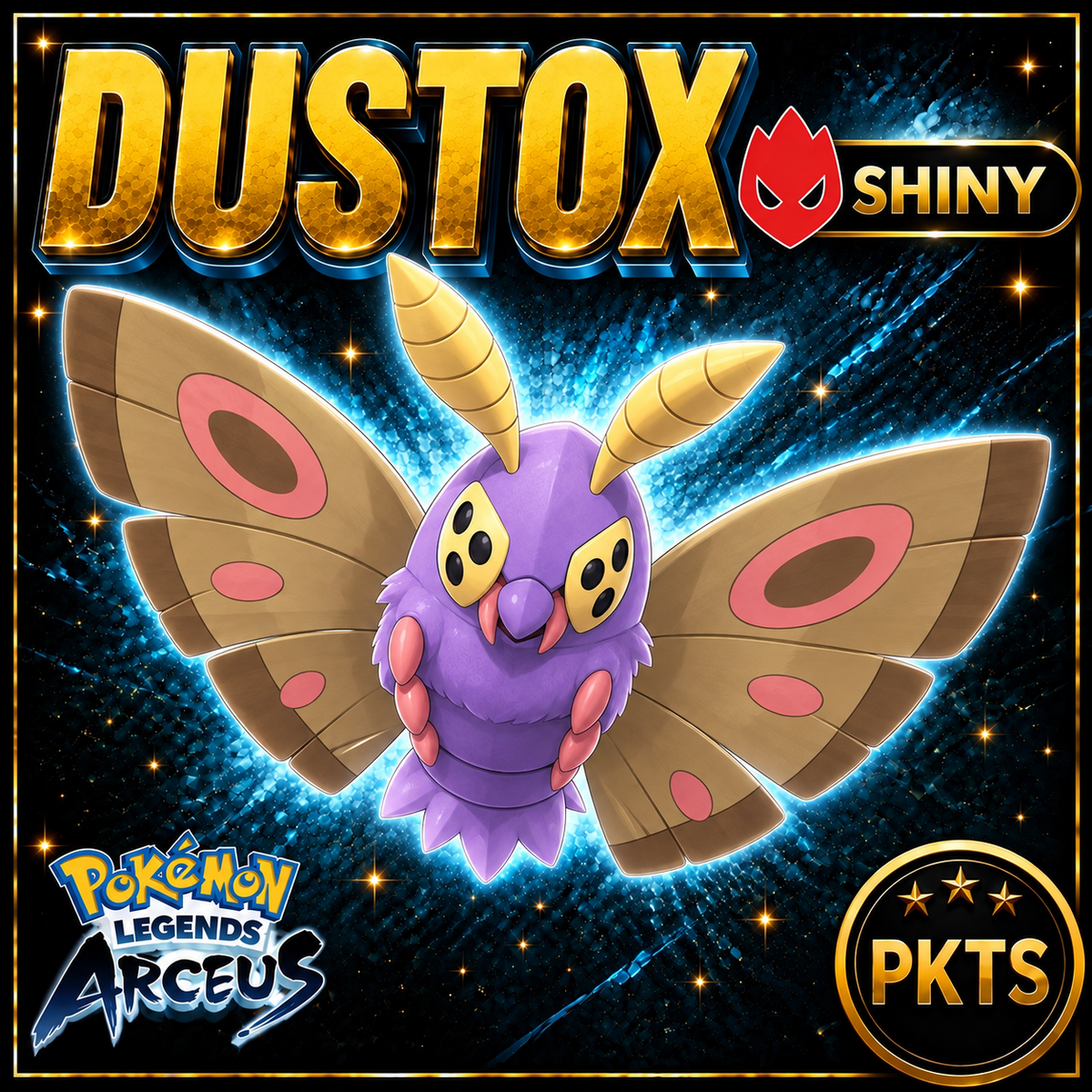 Shiny Alpha Dustox Pokémon Legends Arceus - PKTS