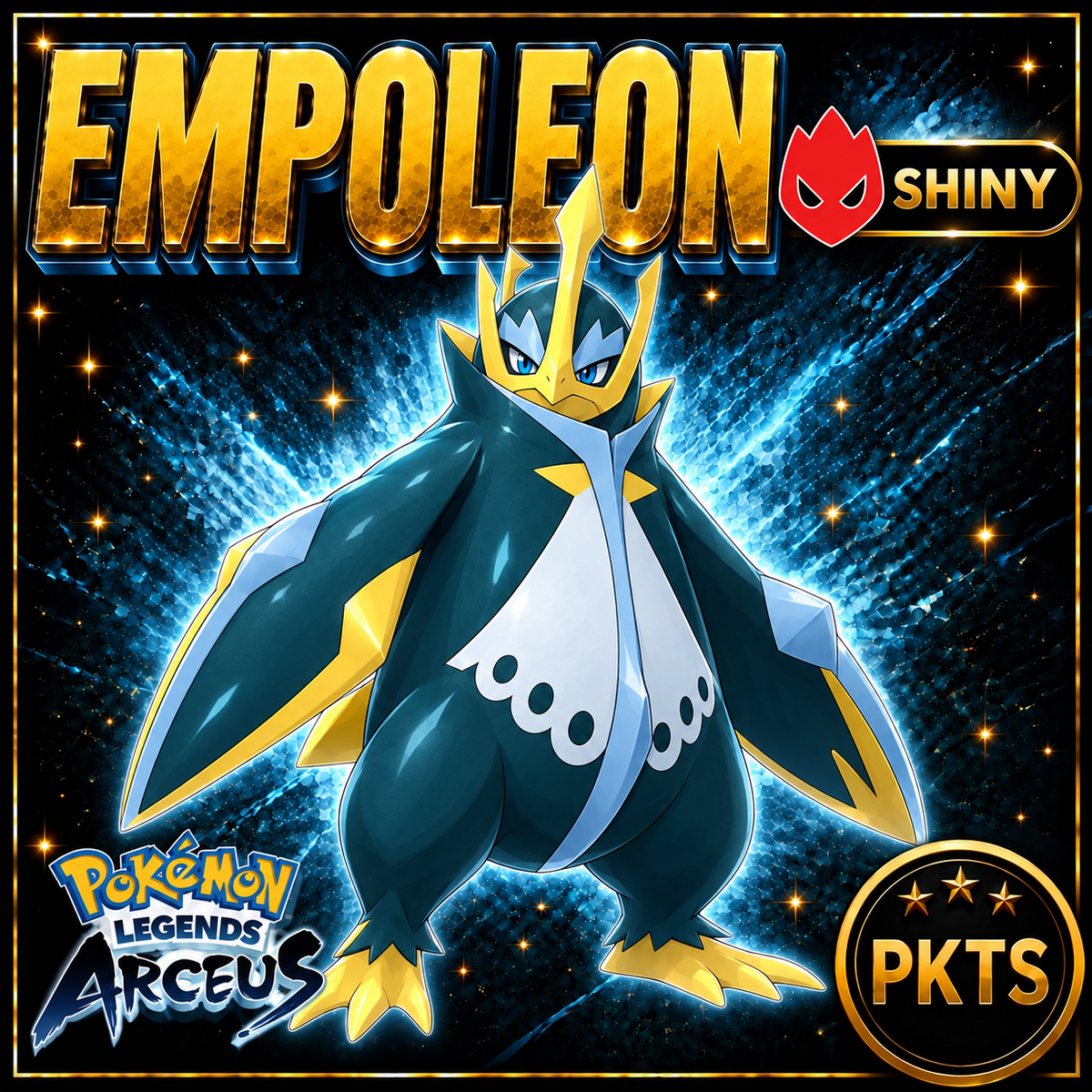Shiny Alpha Empoleon Pokémon Legends Arceus - PKTS