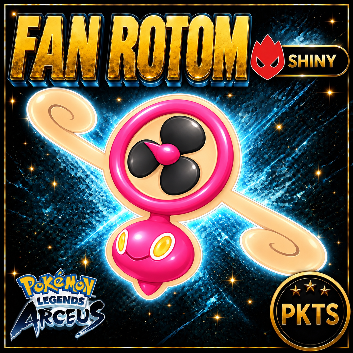 Shiny Alpha Fan Rotom Pokémon Legends Arceus - PKTS