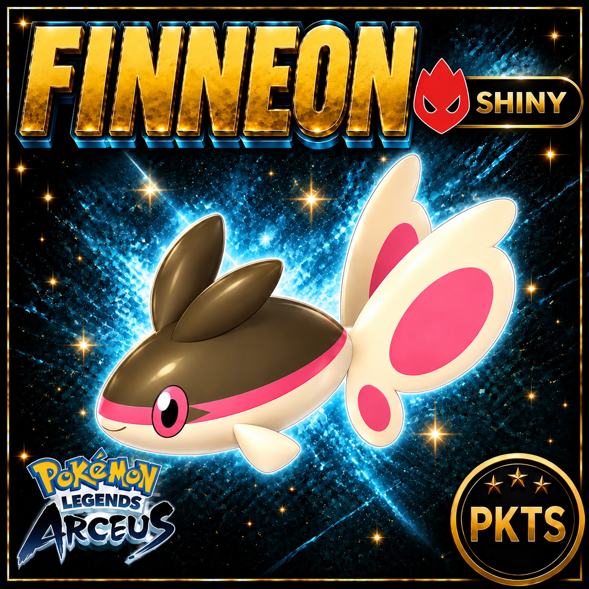Shiny Alpha Finneon Pokémon Legends Arceus - PKTS