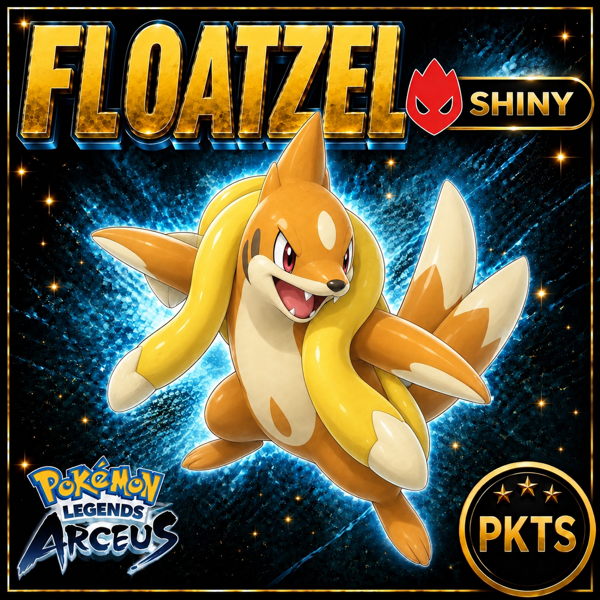 Shiny Alpha Floatzel Pokémon Legends Arceus - PKTS