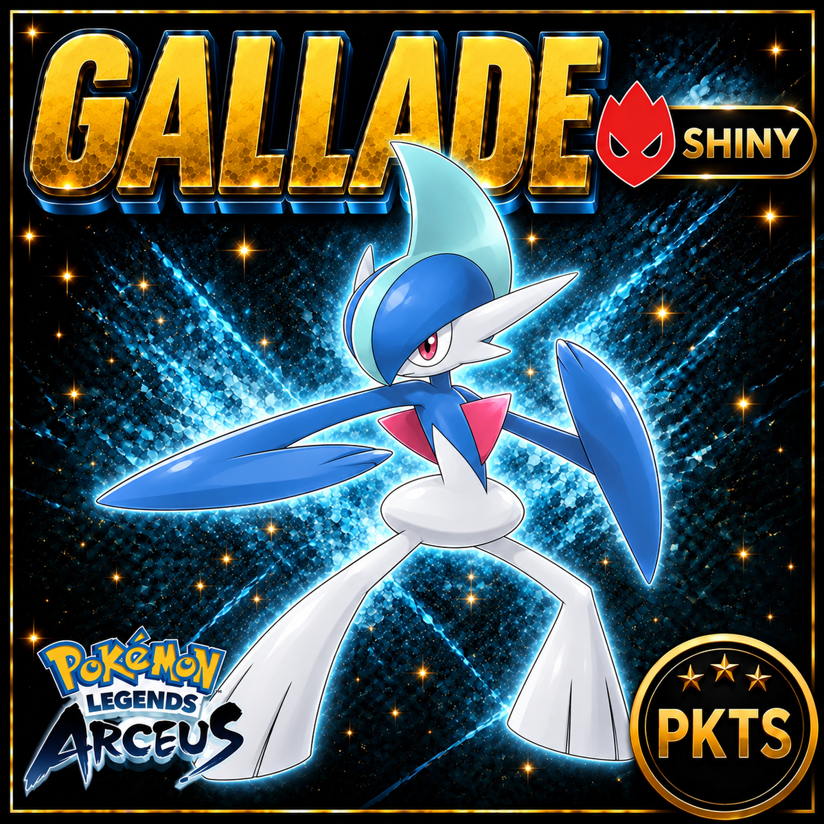 Shiny Alpha Gallade Pokémon Legends Arceus - PKTS