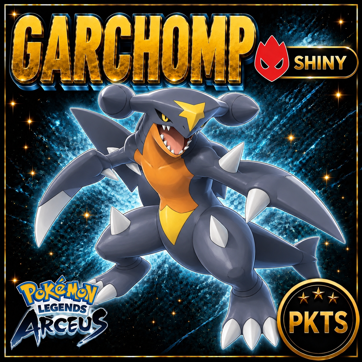 Shiny Alpha Garchomp Pokémon Legends Arceus - PKTS