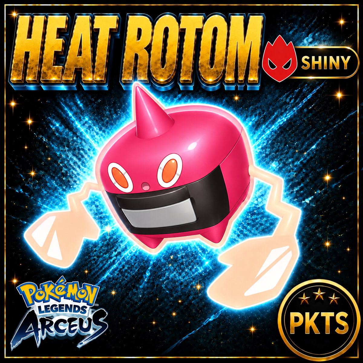 Shiny Alpha Heat Rotom Pokémon Legends Arceus - PKTS