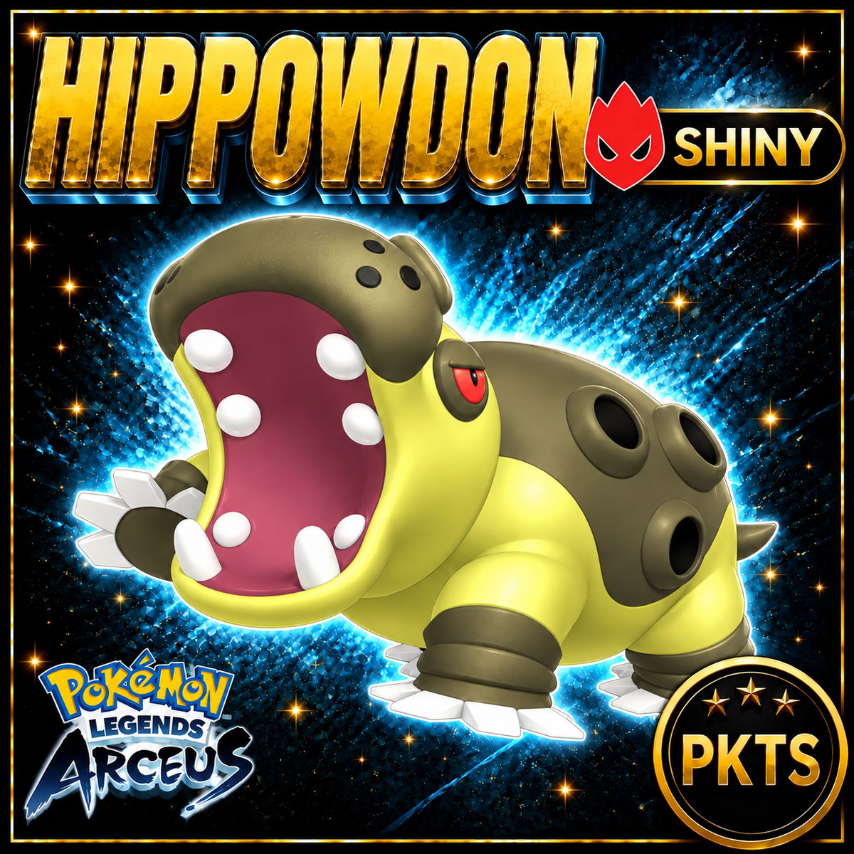 Shiny Alpha Hippowdon Pokémon Legends Arceus - PKTS