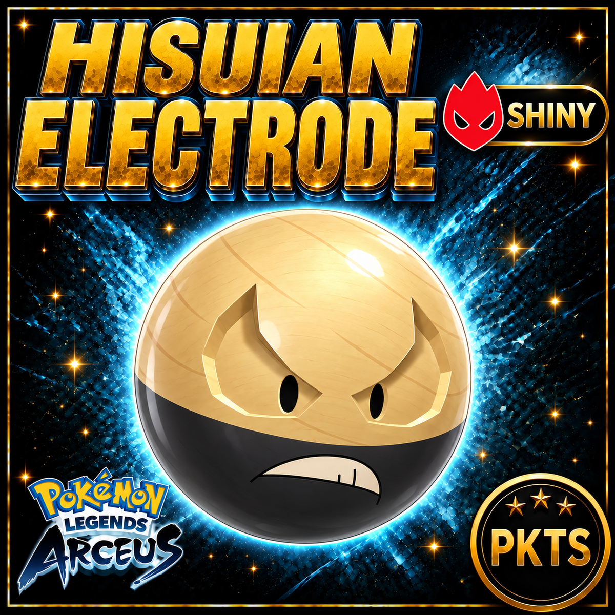 Shiny Alpha Hisuian Electrode Pokémon Legends Arceus - PKTS