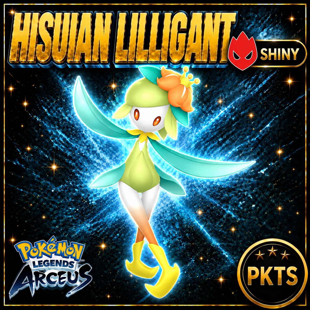 Shiny Alpha Hisuian Lilligant Pokémon Legends Arceus - PKTS