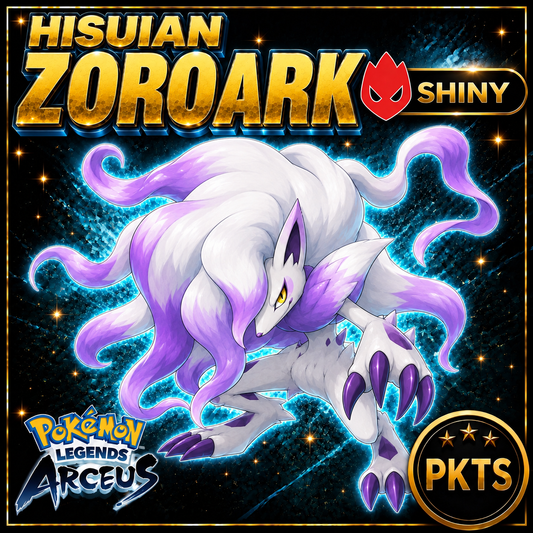 Shiny Alpha Hisuian Zoroark Pokémon Legends Arceus - PKTS