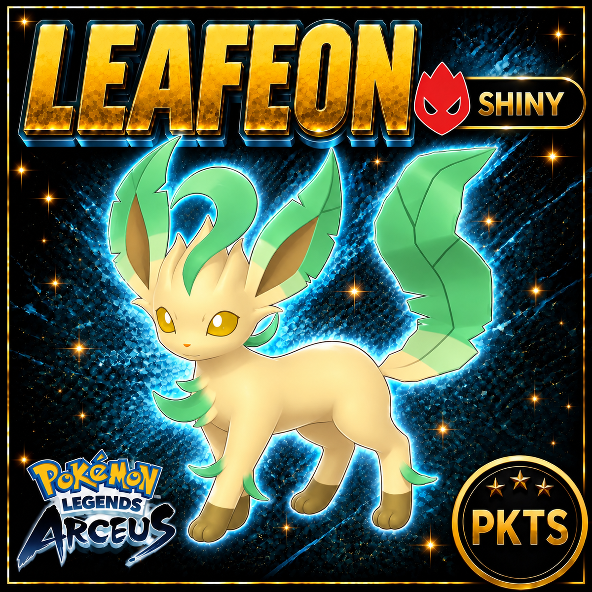 Shiny Alpha Leafeon Pokémon Legends Arceus - PKTS