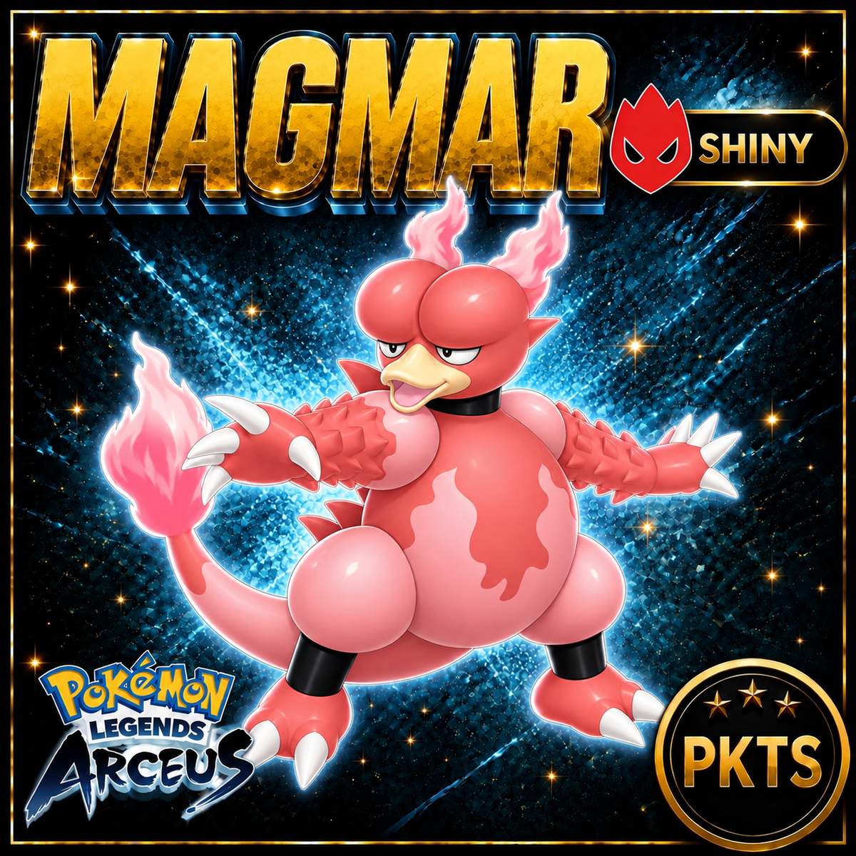 Shiny Alpha Magmar Pokémon Legends Arceus - PKTS