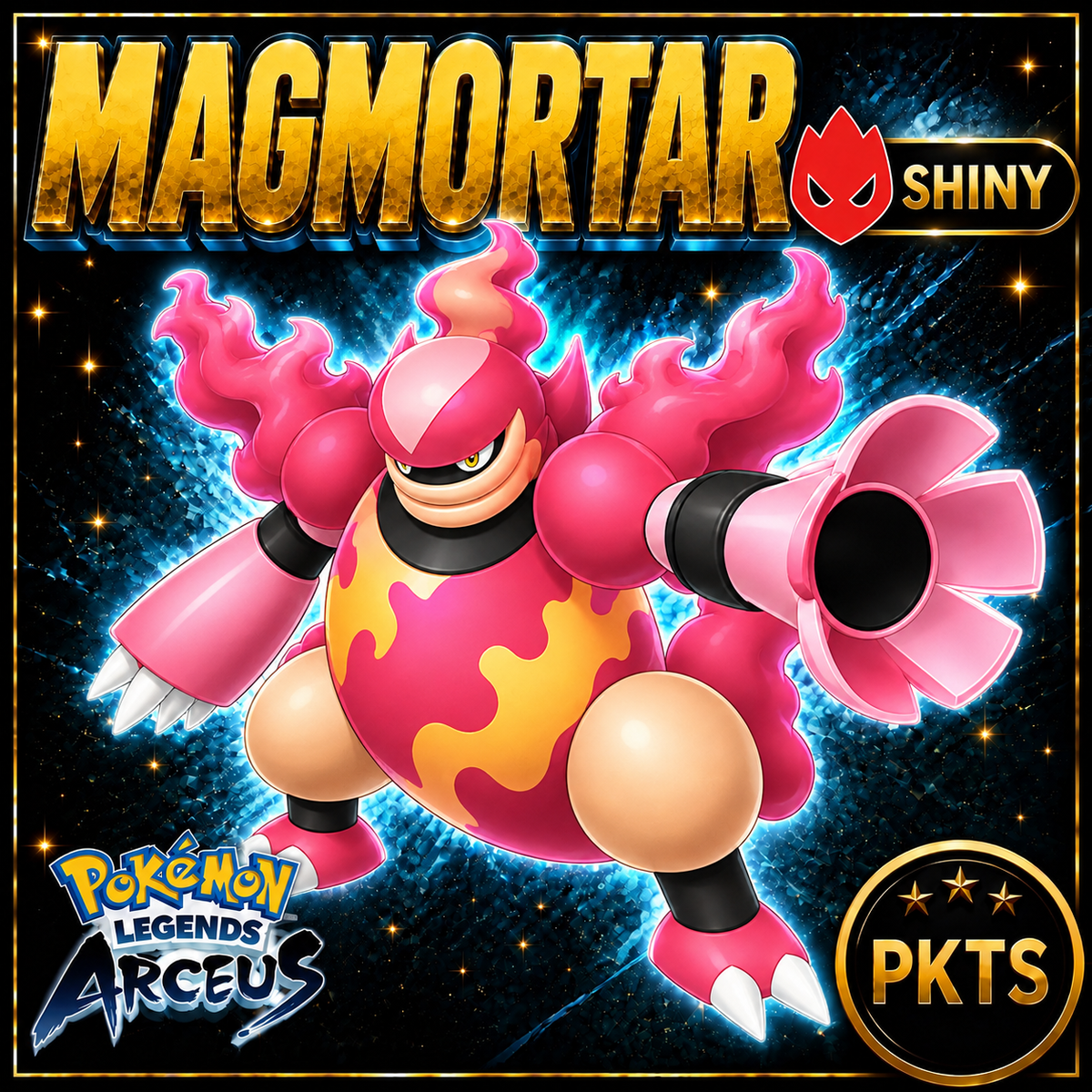 Shiny Alpha Magmortar Pokémon Legends Arceus - PKTS