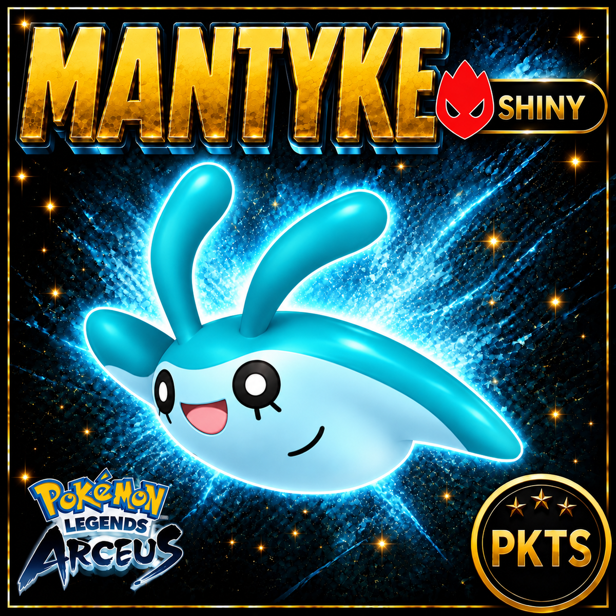 Shiny Alpha Mantyke Pokémon Legends Arceus - PKTS
