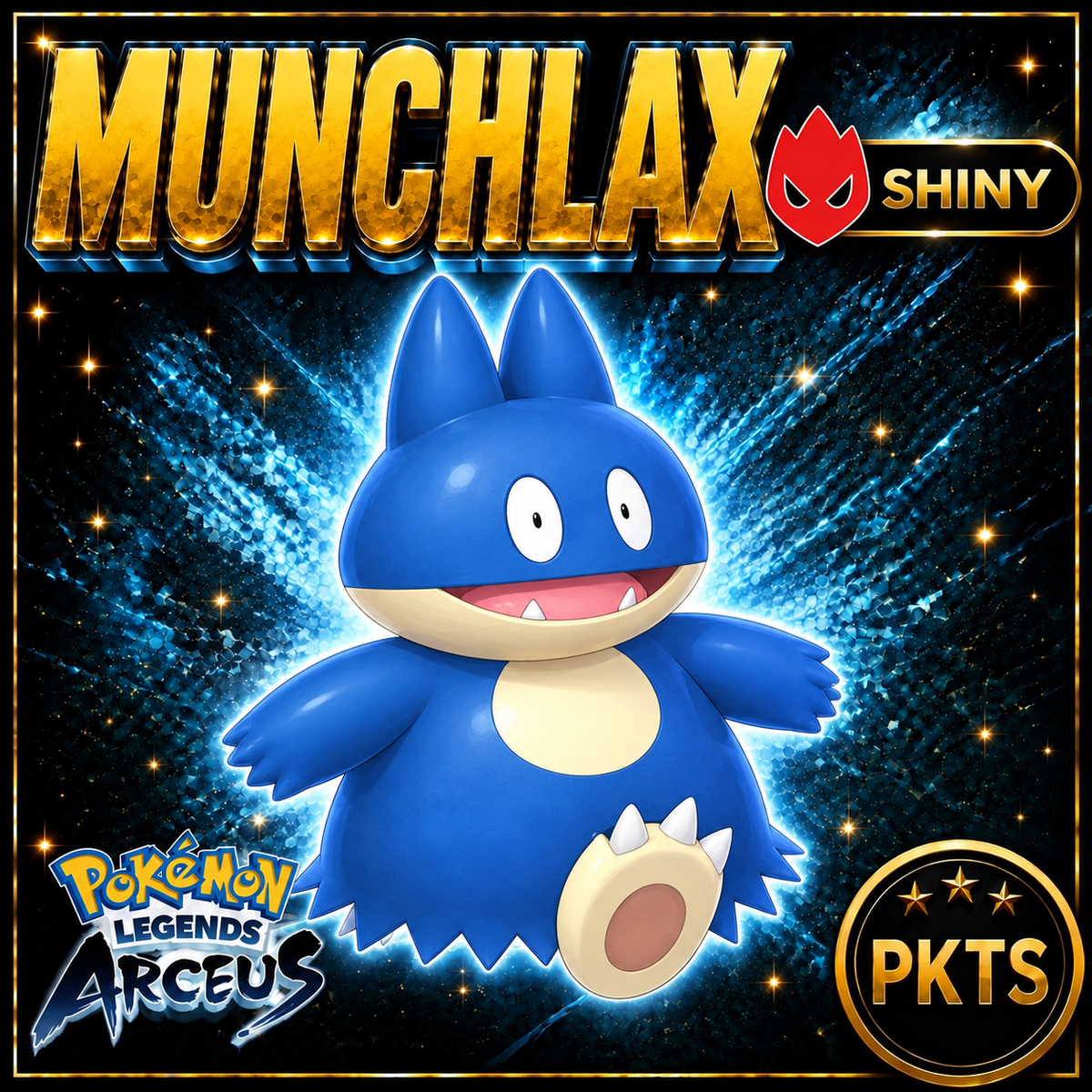 Shiny Alpha Munchlax Pokémon Legends Arceus - PKTS