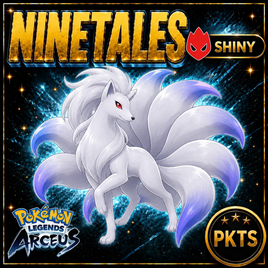 Shiny Alpha Ninetales Pokémon Legends Arceus - PKTS