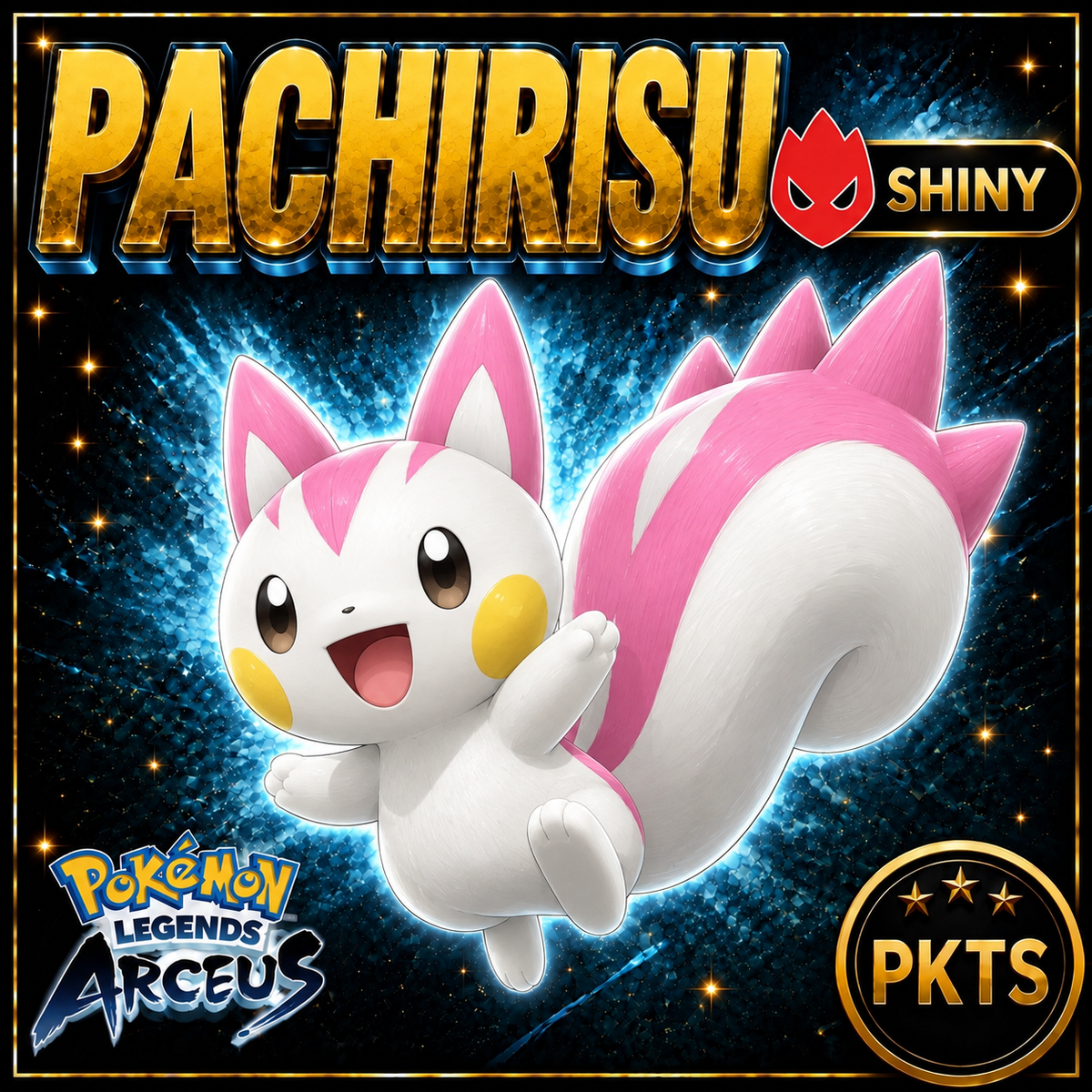 Shiny Alpha Pachirisu Pokémon Legends Arceus - PKTS