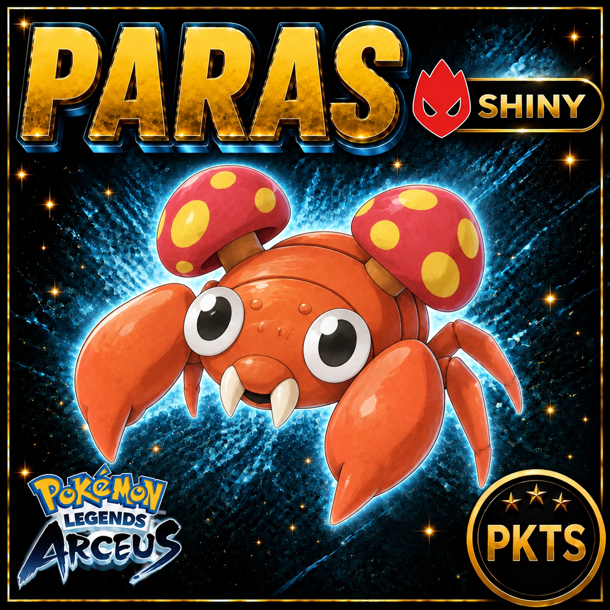 Shiny Alpha Paras Pokémon Legends Arceus - PKTS