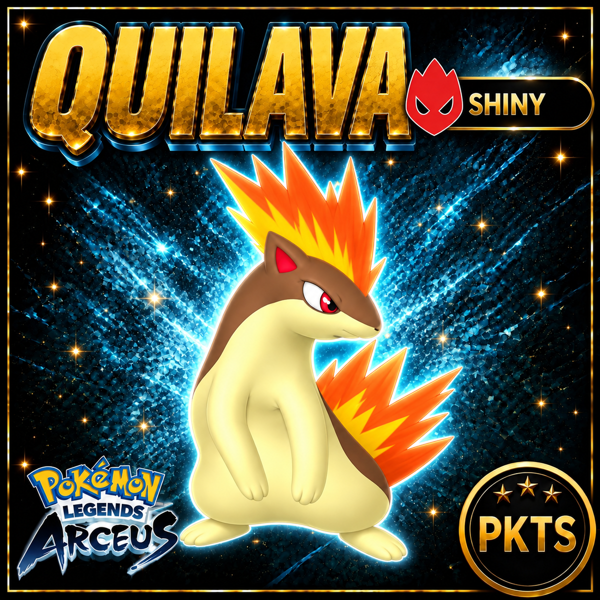 Shiny Alpha Quilava Pokémon Legends Arceus - PKTS
