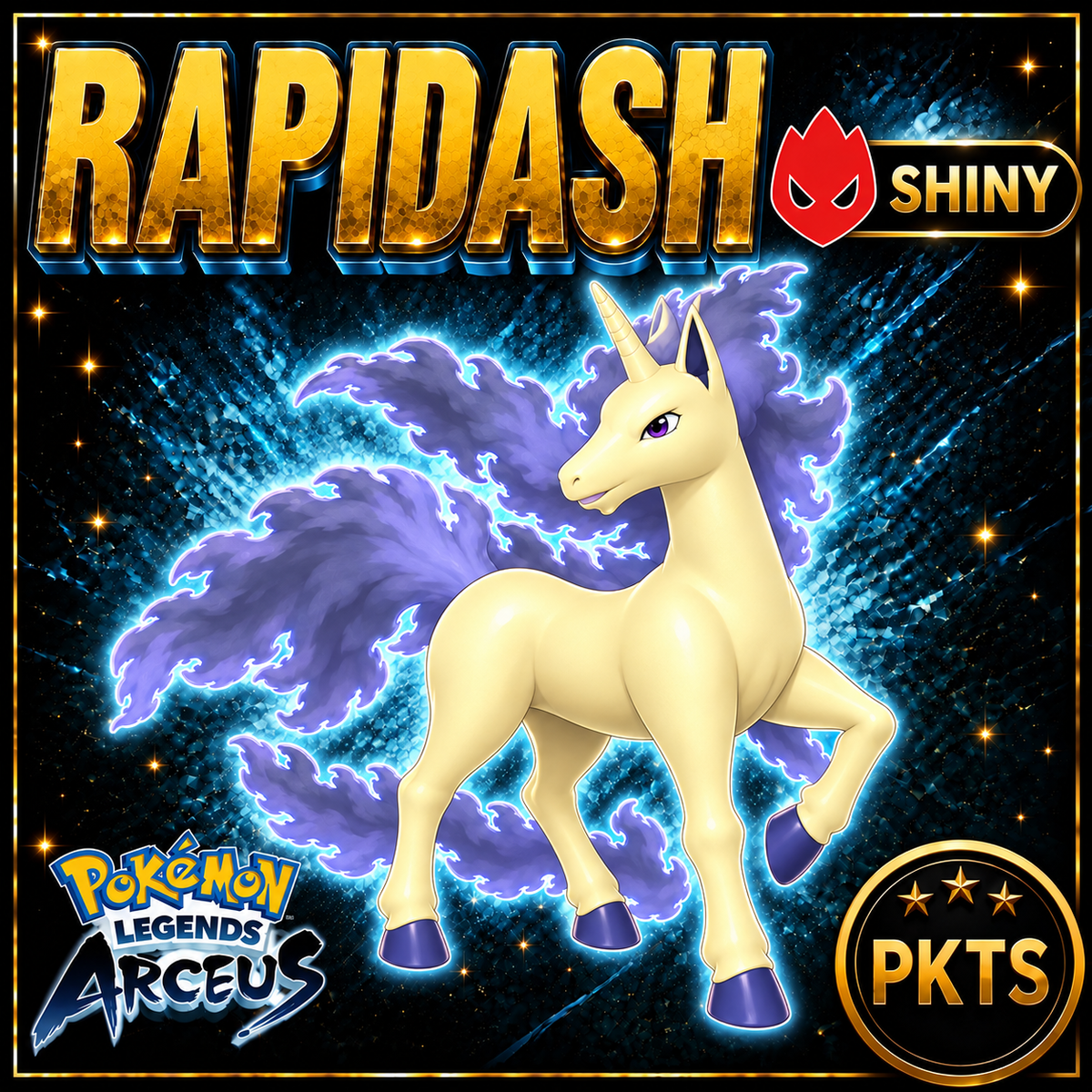 Shiny Alpha Rapidash Pokémon Legends Arceus - PKTS