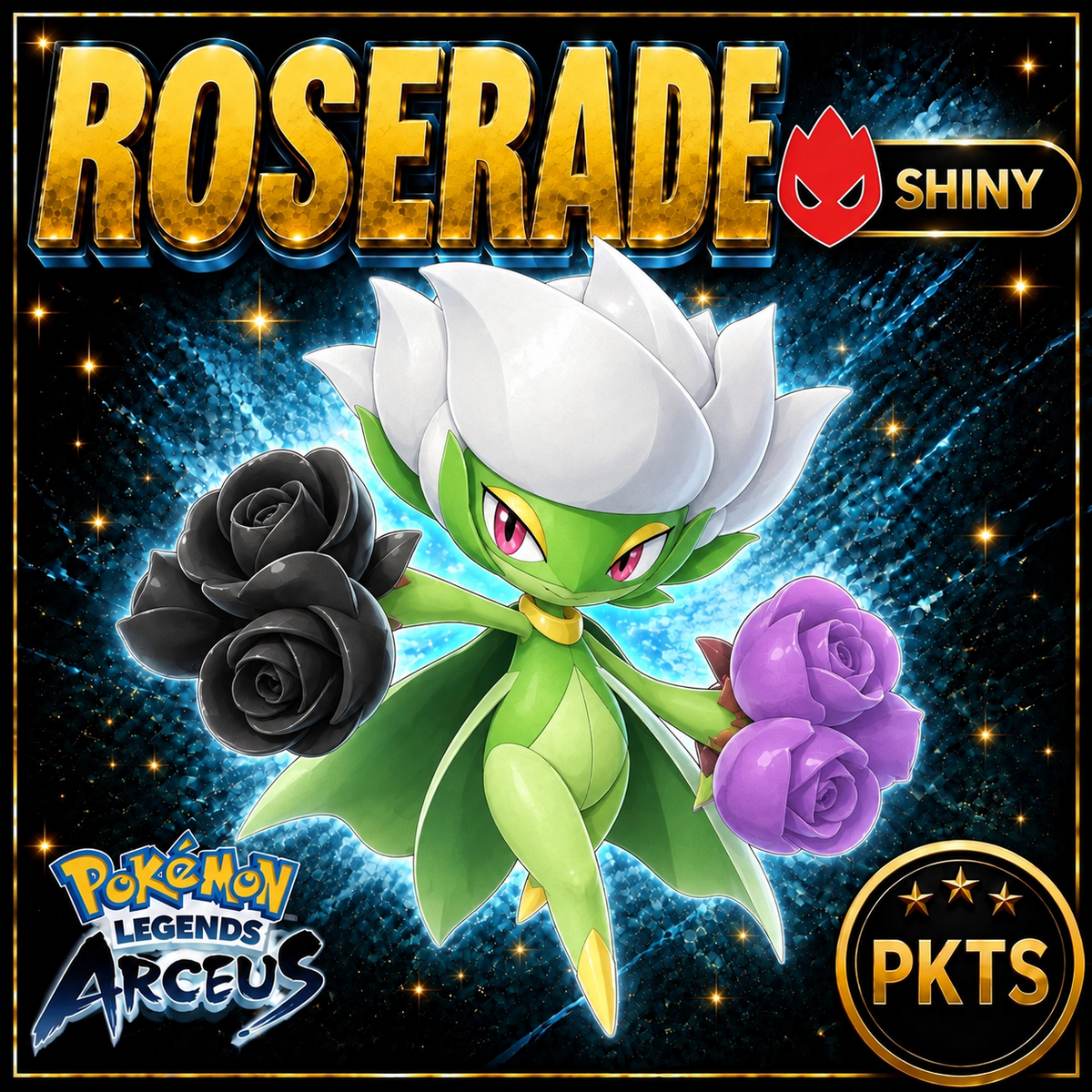 Shiny Alpha Roserade Pokémon Legends Arceus - PKTS