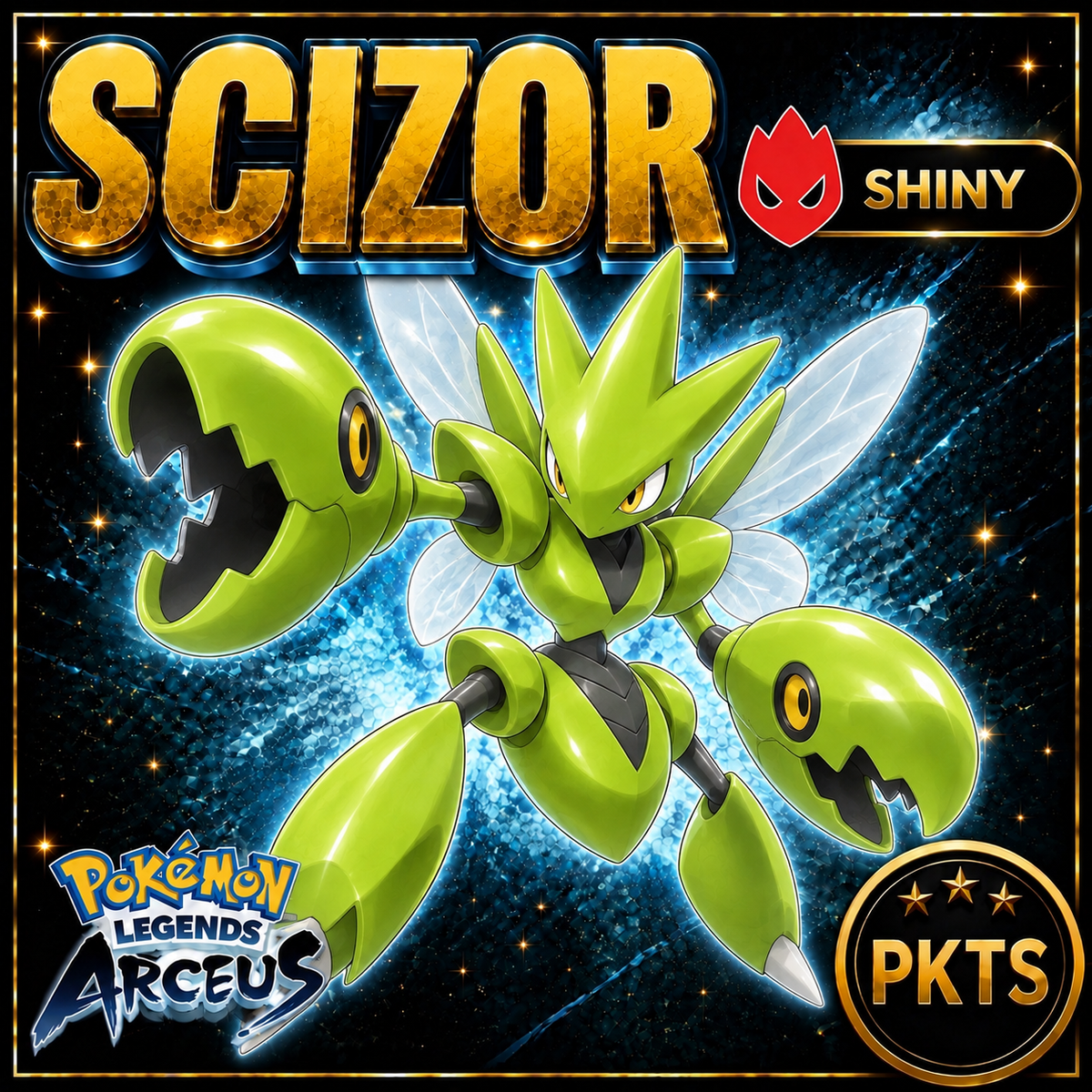 Shiny Alpha Scizor Pokémon Legends Arceus - PKTS