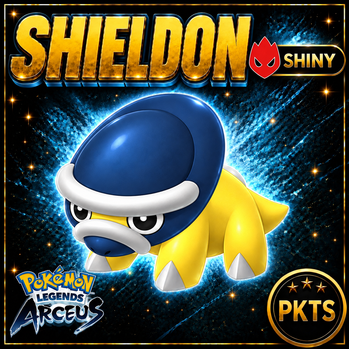 Shiny Alpha Shieldon Pokémon Legends Arceus - PKTS