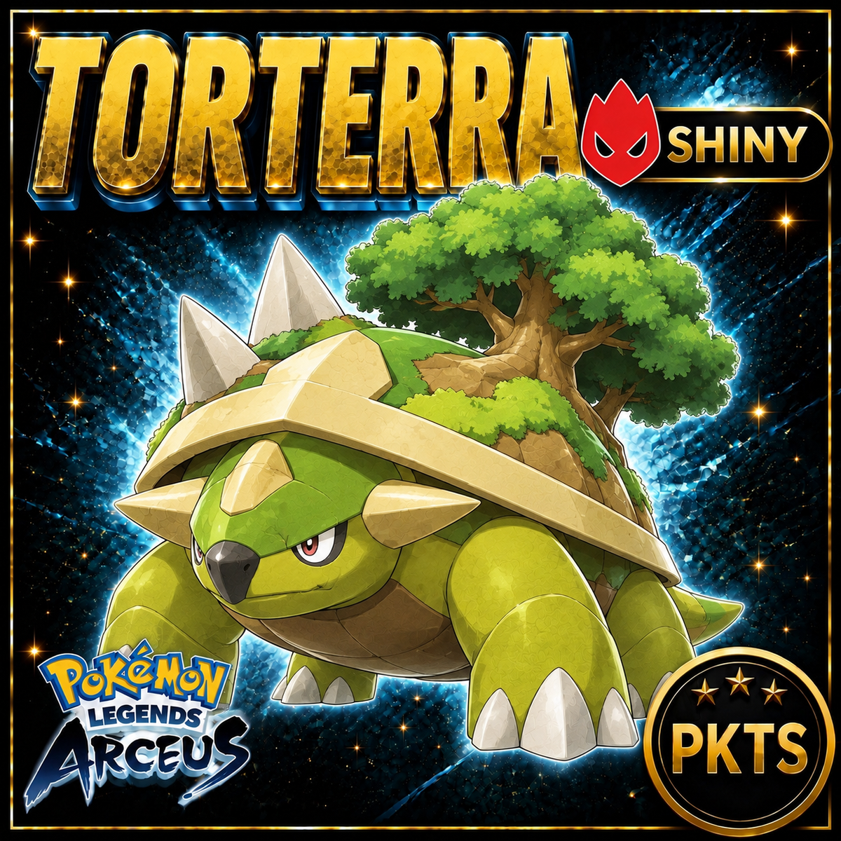 Shiny Alpha Torterra Pokémon Legends Arceus - PKTS
