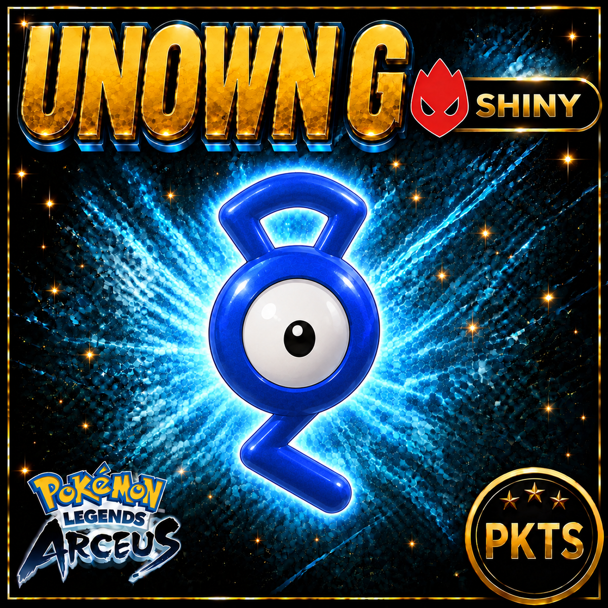 Shiny Alpha Unown G Pokémon Legends Arceus - PKTS
