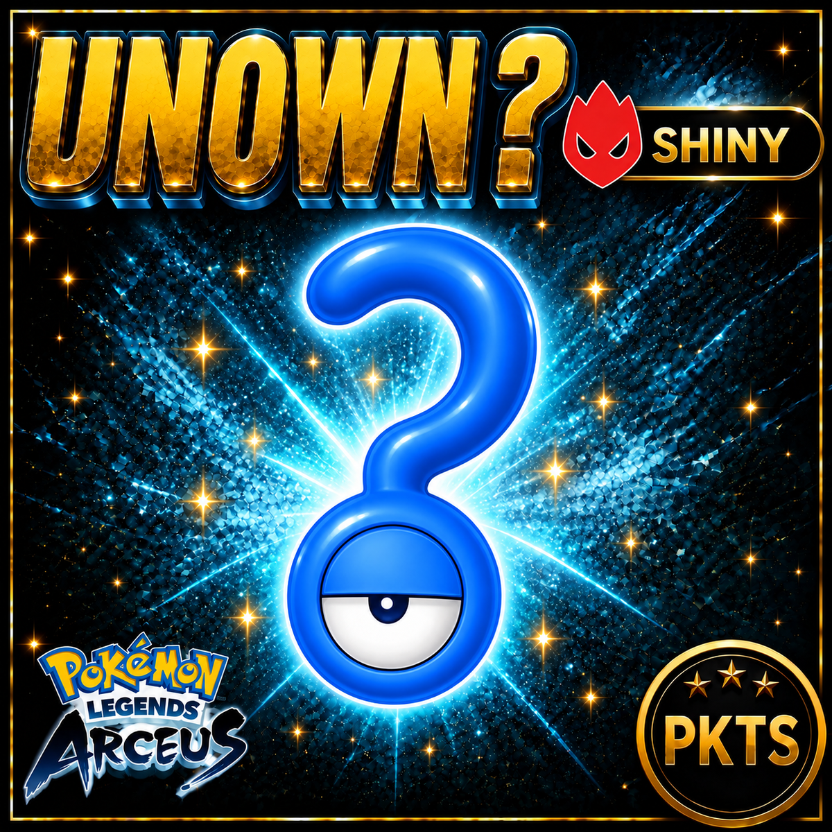 Shiny Alpha Unown ? Pokémon Legends Arceus - PKTS
