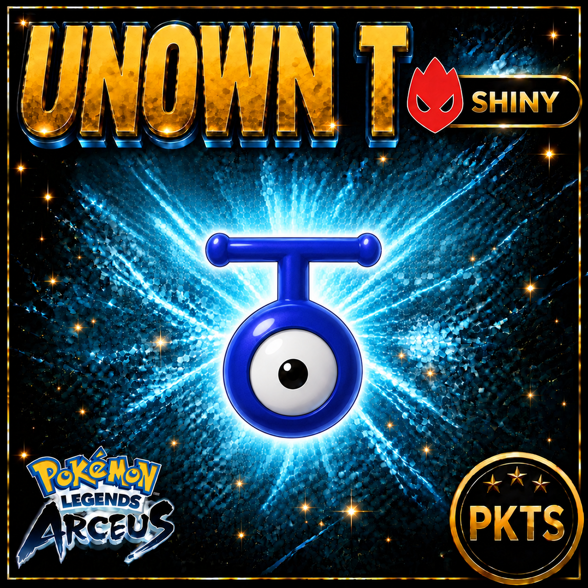 Shiny Alpha Unown T Pokémon Legends Arceus - PKTS
