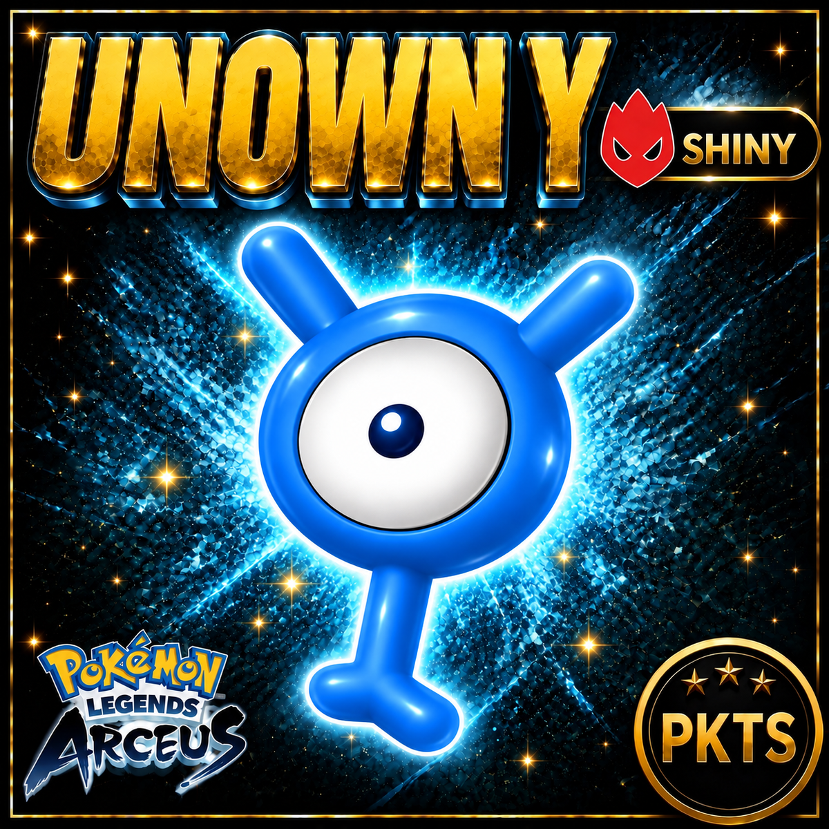 Shiny Alpha Unown Y Pokémon Legends Arceus - PKTS