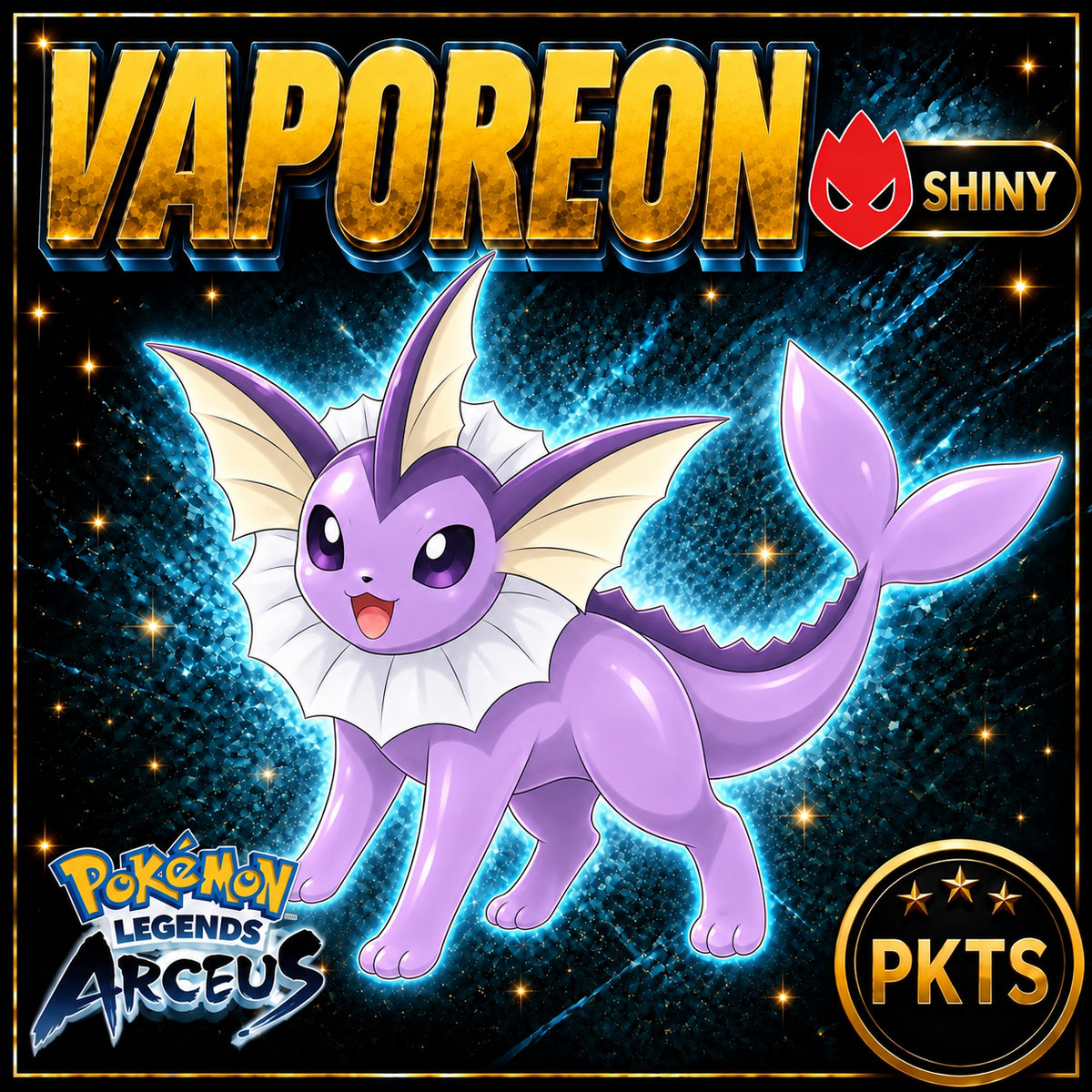 Shiny Alpha Vaporeon Pokémon Legends Arceus - PKTS