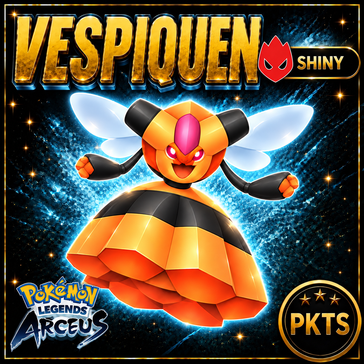 Shiny Alpha Vespiquen Pokémon Legends Arceus - PKTS