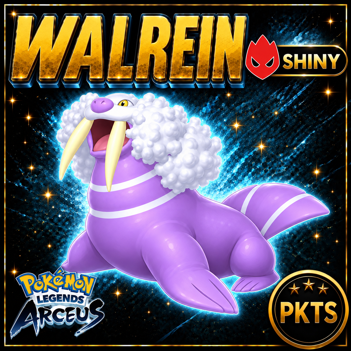 Shiny Alpha Walrein Pokémon Legends Arceus - PKTS