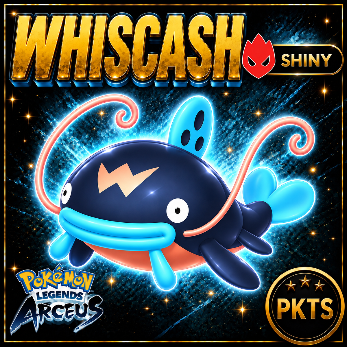 Shiny Alpha Whiscash Pokémon Legends Arceus - PKTS
